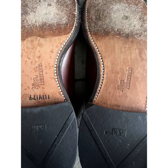 Mens Allen Edmonds Byron Brown Cap Toe Dress Oxford Shoes Leather Lace Size 10 main image 5
